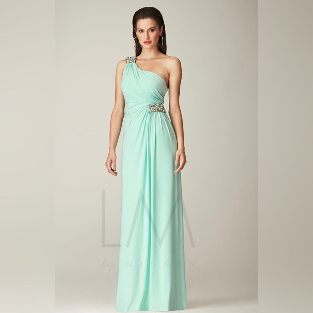 Bloomingdale's - Mignon one shoulder gown - New with Tags